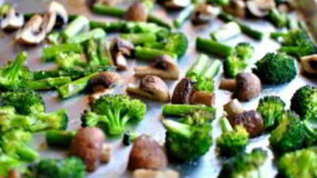 запеченные овощи с грибами в духовке