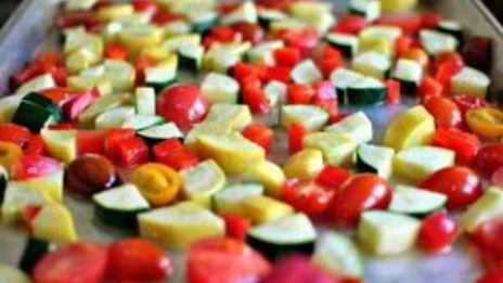 запеченные овощи с грибами в духовке