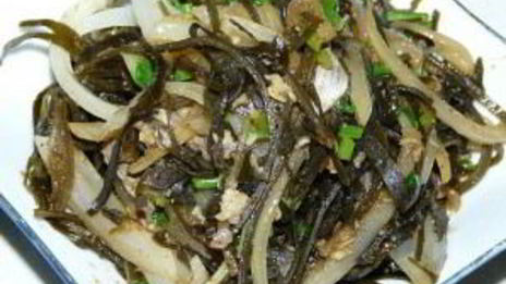 жареная морская капуста