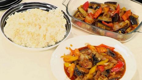 жареные баклажаны в соусе по-китайски