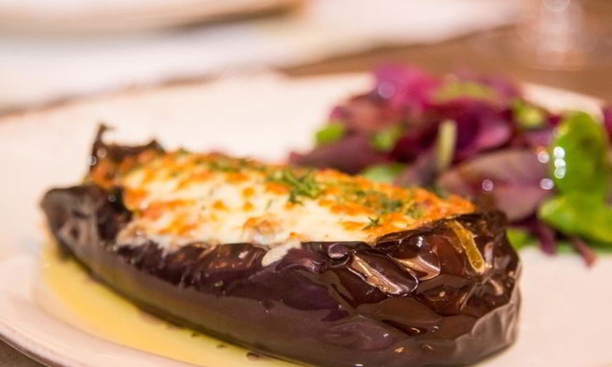 Рецепт баклажаны с куриной печенью и овощами