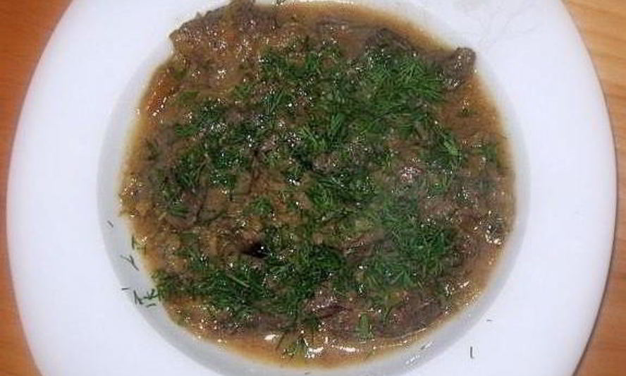 Рецепт говяжья печень по-строгановски