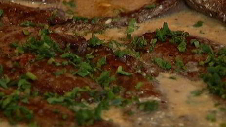 говяжья печень с шалфеем