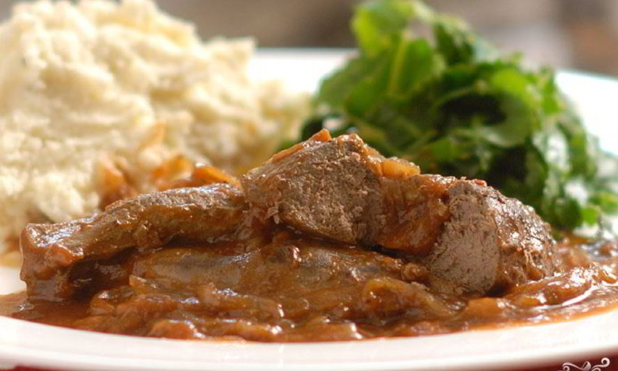 Рецепт говяжья печенка в стиле барбекю
