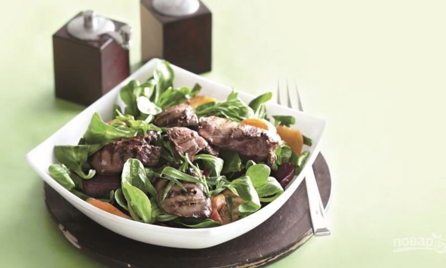 Рецепт красная свекла с репой и печенью