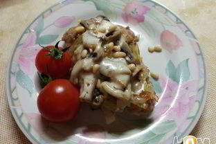 Куриная печень под шапкой