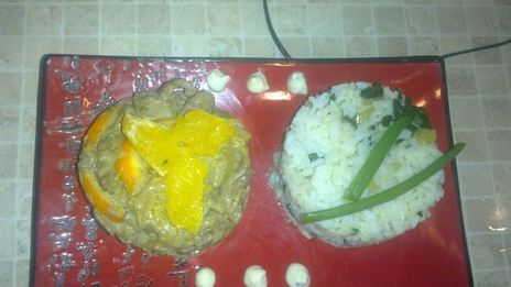 куриная печень с апельсинами