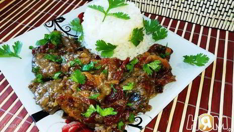 куриная печень в белом вине