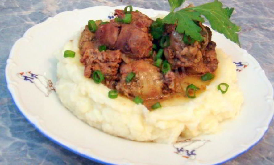 Рецепт куриная печень в мультиварке с луком и травами