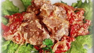 Куриная печень, запеченная с овощами