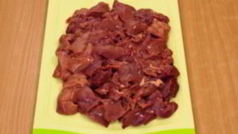 куриная печень, жаренная с яблоками