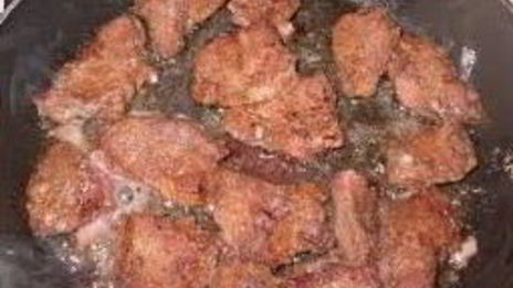 печень говяжья тушеная с грибами