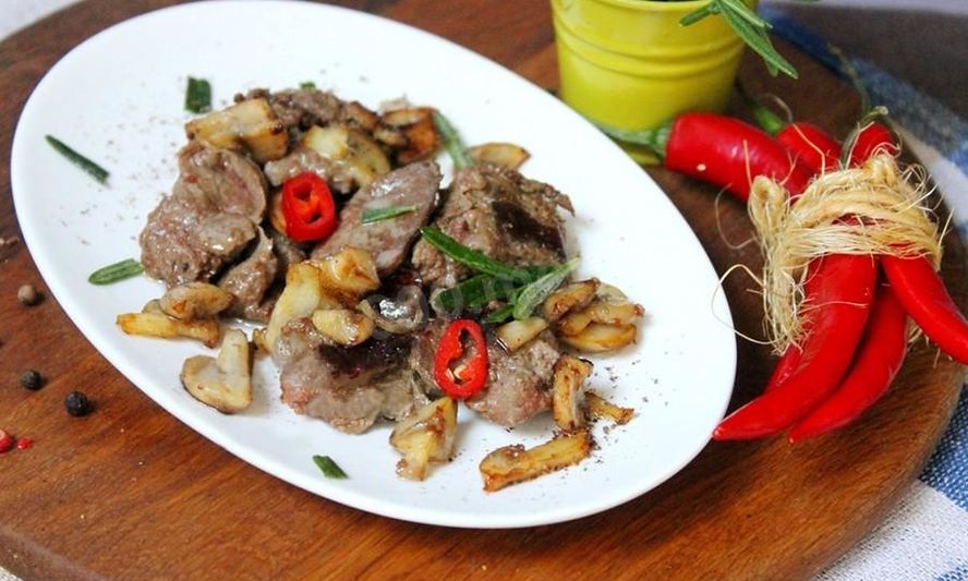 Рецепт печень кролика жареная