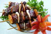 Печень на шпажках