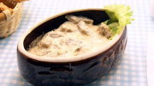 Печень по-строгановски