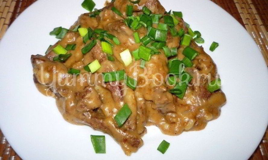 Рецепт печень под соусом бешамель из мультиварки