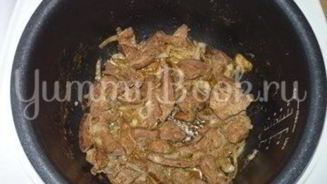 печень под соусом бешамель из мультиварки