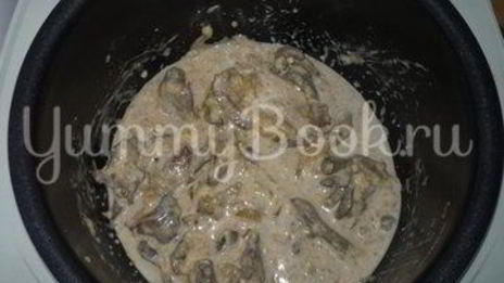 печень под соусом бешамель из мультиварки