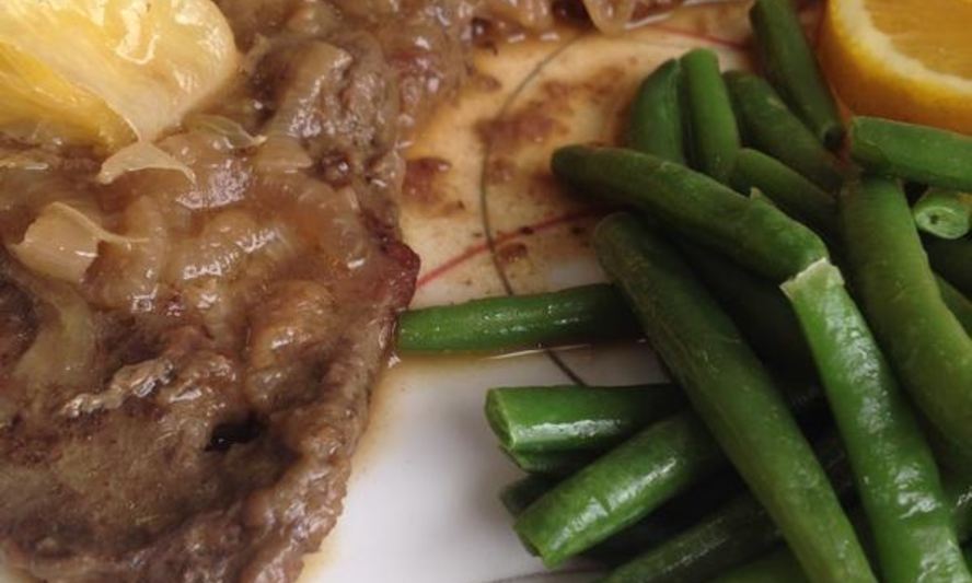 Рецепт печень с апельсинами