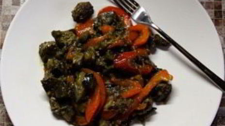 печень с болгарским перцем