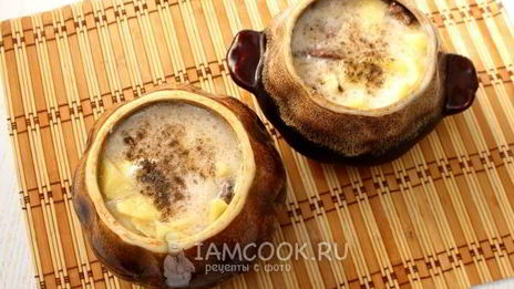 печень с картошкой в горшочке