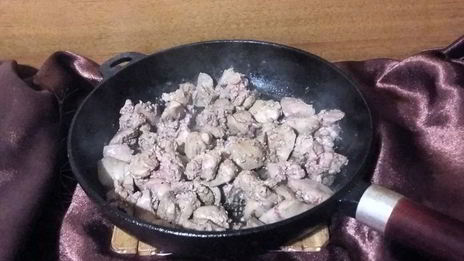 печень с овощами за 15 минут