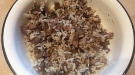 печень с рисом в тесте