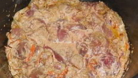 печень со сметаной в мультиварке