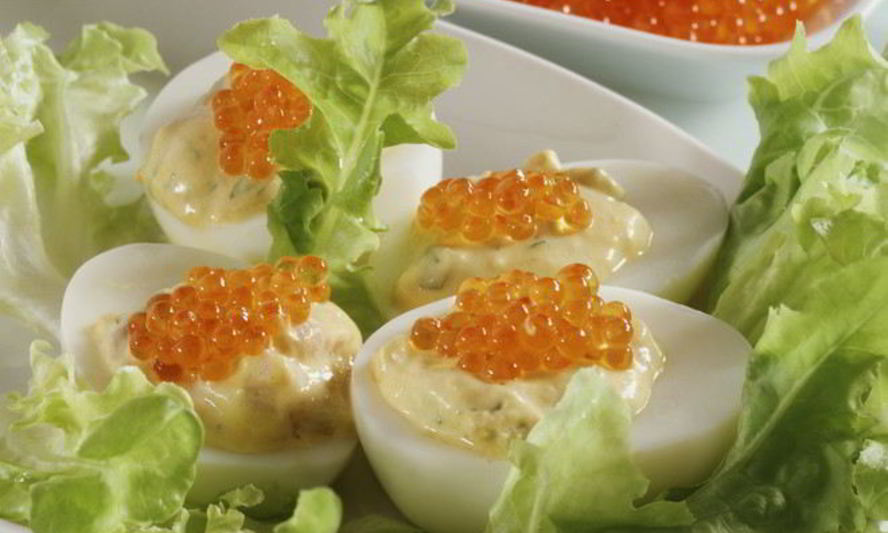 Рецепт печень трески с яйцом