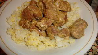 Печень тушеная