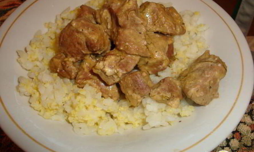 Рецепт печень тушеная