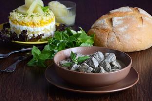 Печень в сливочном соусе