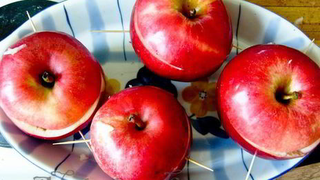 печень в яблоке