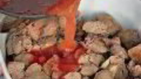 печенка индейки в сливовой заливке