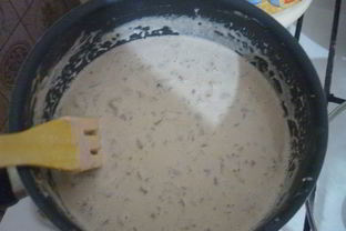 Печенка в сырном соусе