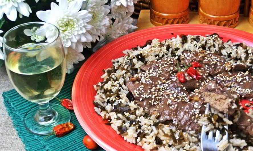 Рецепт сливочная печенка с рисом по-японски