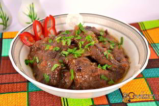 Свиная печень в томатно-соевом соусе