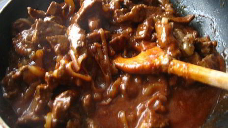 телячья печень в восточном стиле