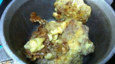 тушеная говяжья печень