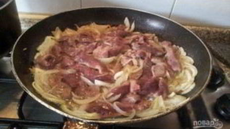 жареная говяжья печень