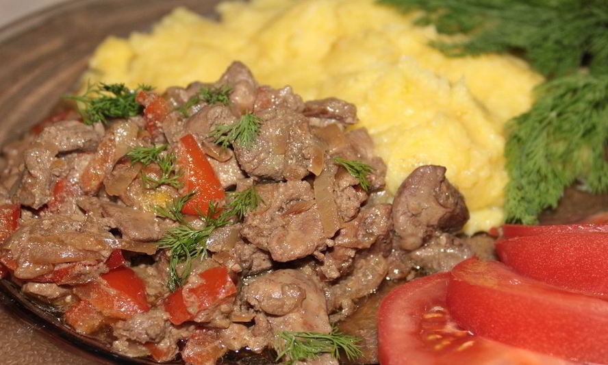 Рецепт жареная куриная печень