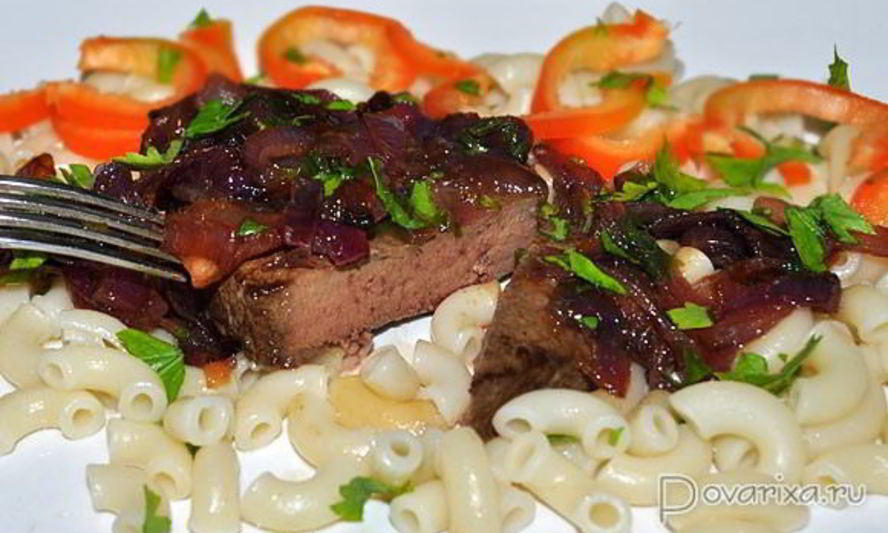 Рецепт жареная печень по-венециански