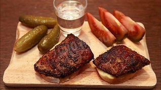 Жаренная печень щуки на сковороде