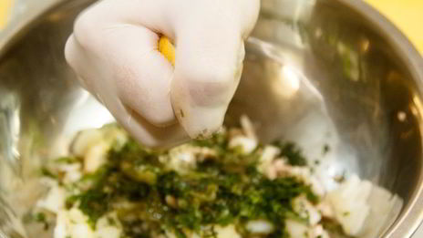 хинкали с картофелем и грибами