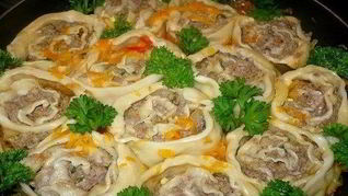 Ленивые мясные пельмени