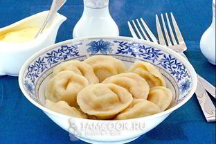 Пельмени из трески и свинины