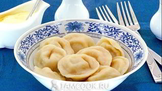 Пельмени из трески и свинины