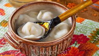 Пельмени с чечевицей