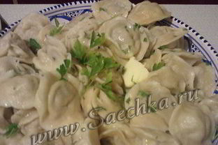 Пельмени с квашеной капустой