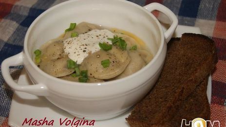 пельмени с мясом и капустой